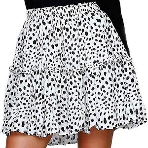Alelly High Waist Ruffle Skirt